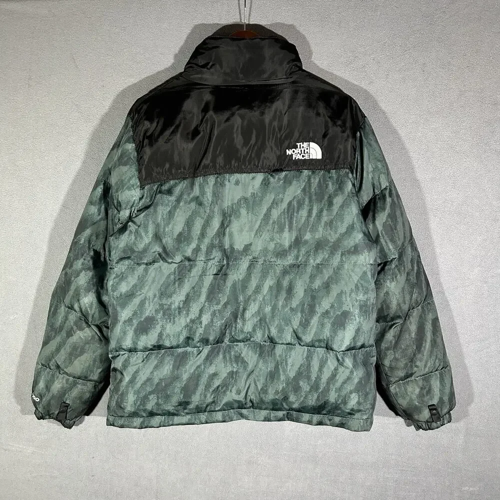 The North Face Retro Nuptse 700 Camo Green Size Medium M
